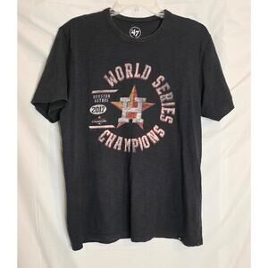 Houston Astros 2017 World Series Championship T-Shirt Navy ('47) Size M